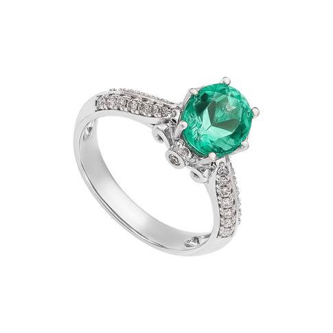 Bảo quản nhẫn nữ PNJ có gắn đá Emerald, Opal