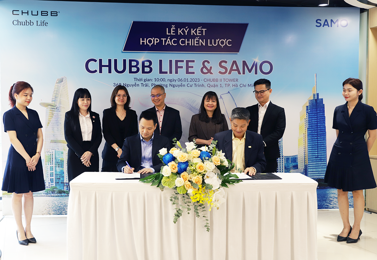 SAMO và Chubb Life đã chính thức ký kết thỏa thuận hợp tác chiến lược