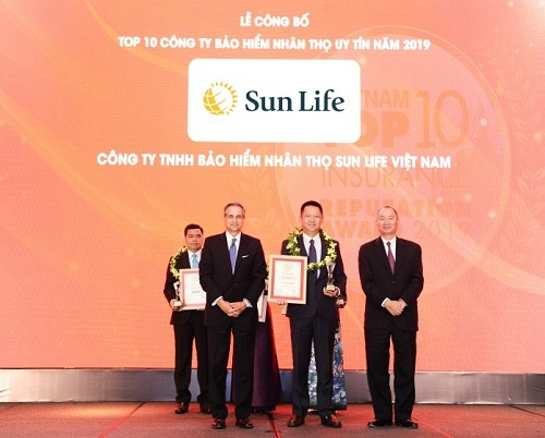 Sun Life Việt Nam đã vinh dự nhận được giải thưởng cao quý
